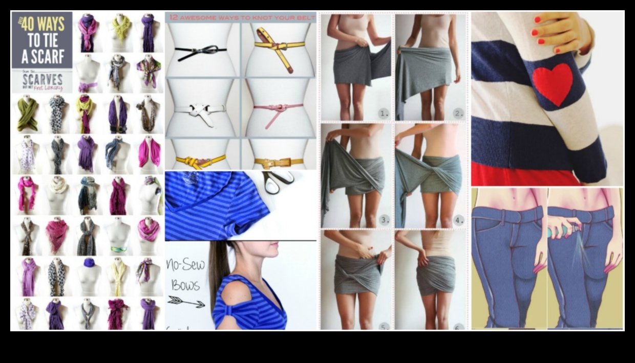 حيل الملابس التي تصنعها بنفسك: تحويل القطع اليومية