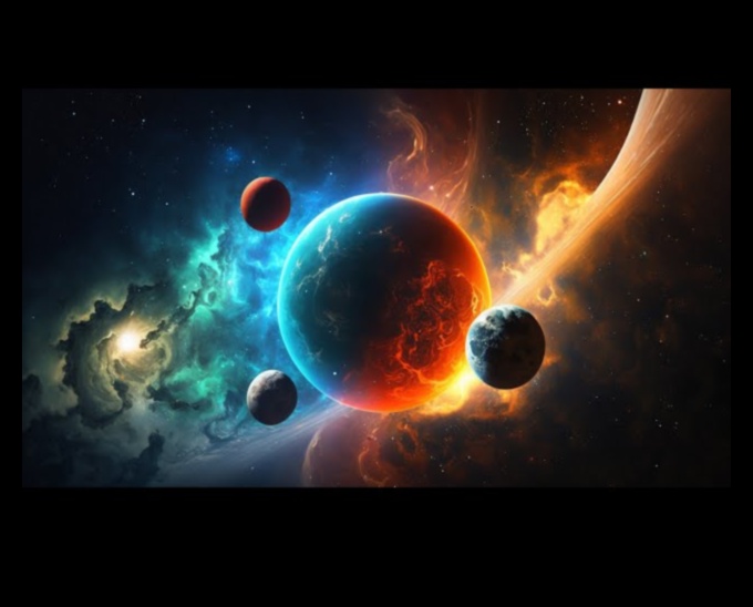 الصفاء النجمي: العثور على السلام وسط الصمت اللامتناهي للجمال السماوي في الفضاء الخارجي